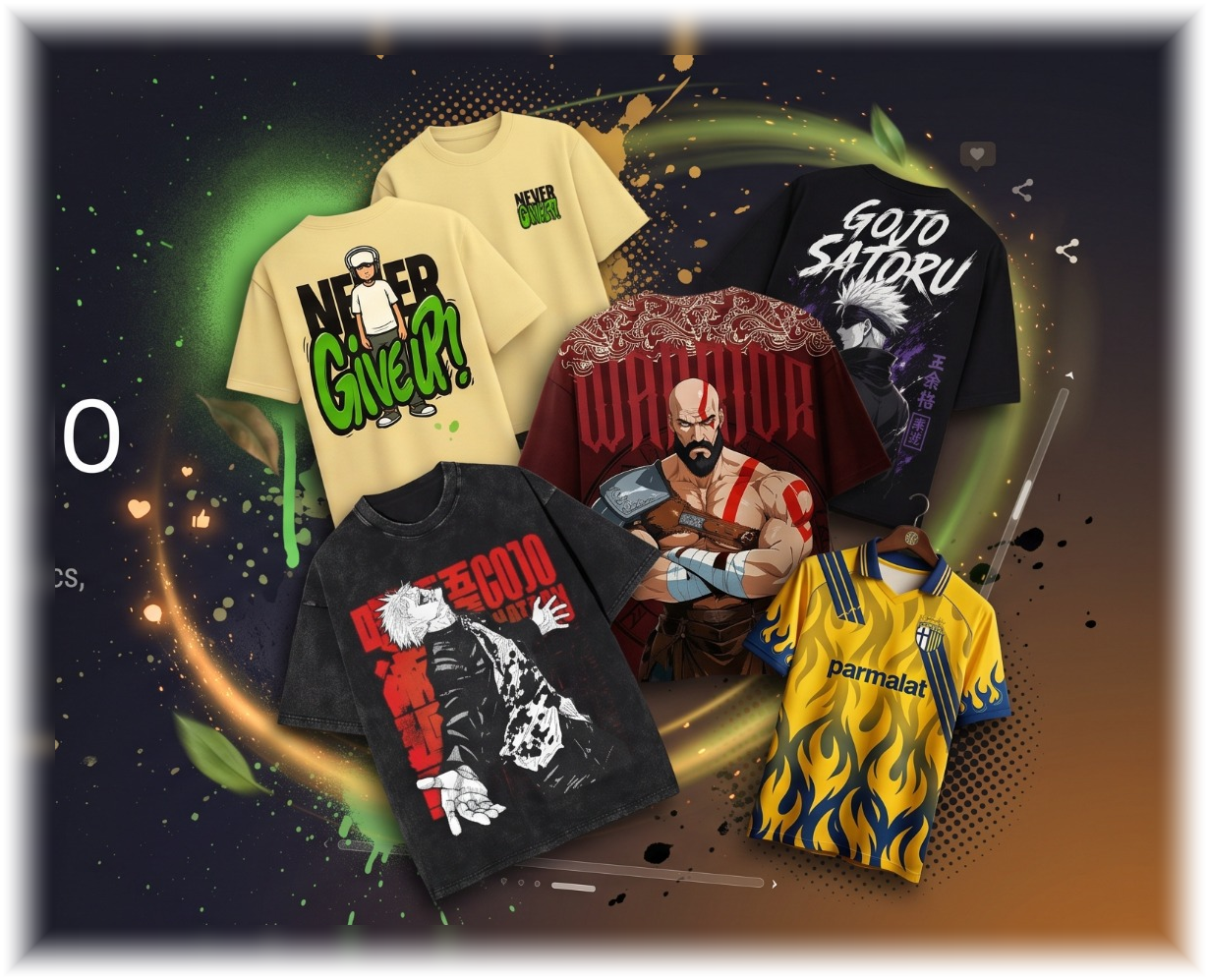 Custom graphic T-shirts and branded merchandise