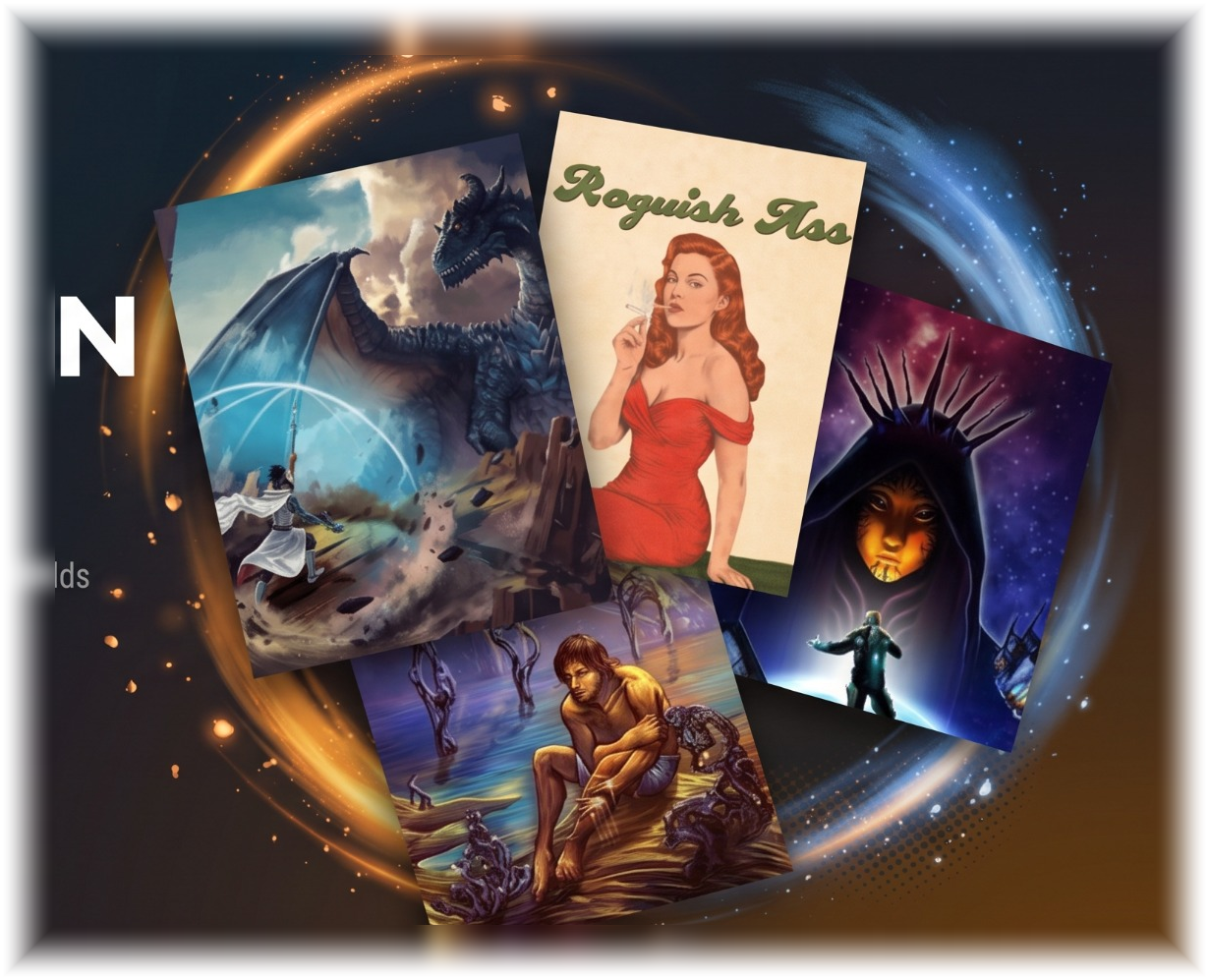 Fantasy, portrait and character illustrations