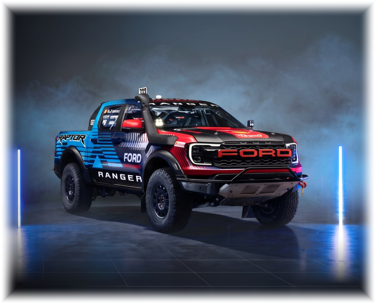 Complete Ford Ranger wrap design with both wheels visible